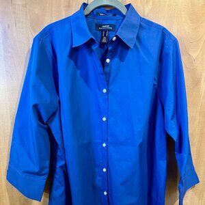 Lands’ End Outfitters Wrinkle-Free Button Down Shirt 18 Tall